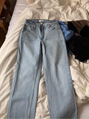 Abercrombie & Fitch Light Blue Straight Leg Jeans